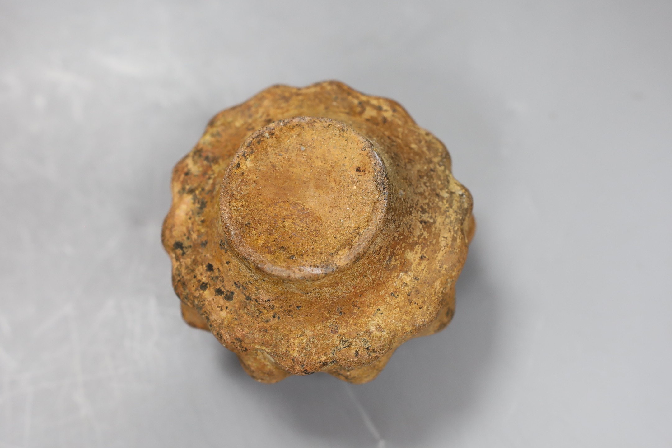 A Chinese neolithic terracotta bowl, 8cms high